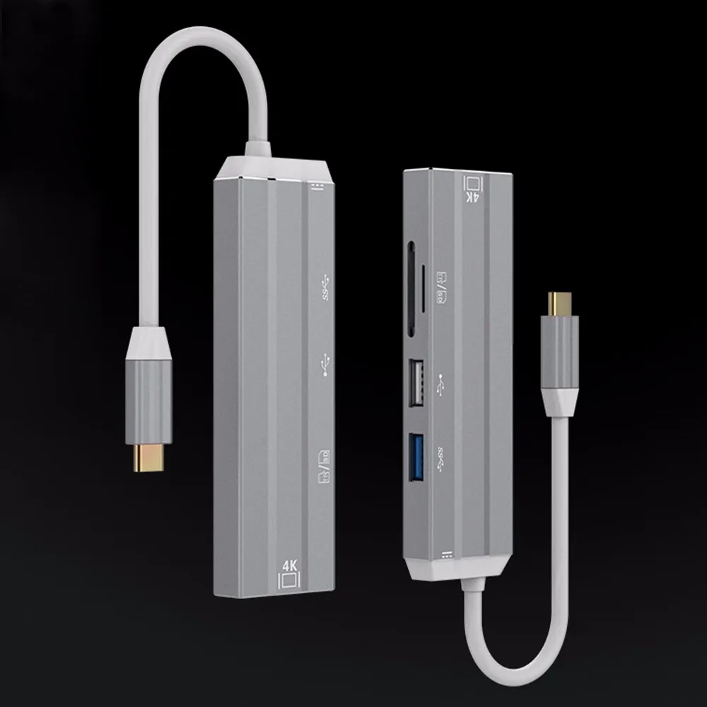 6в1 USB C концентратор 4 K HDMI зарядка PD Порт USB3.0 USB2.0 SD/TF кардридер Тип C адаптер для MacBook Pro huawei P20 Pro