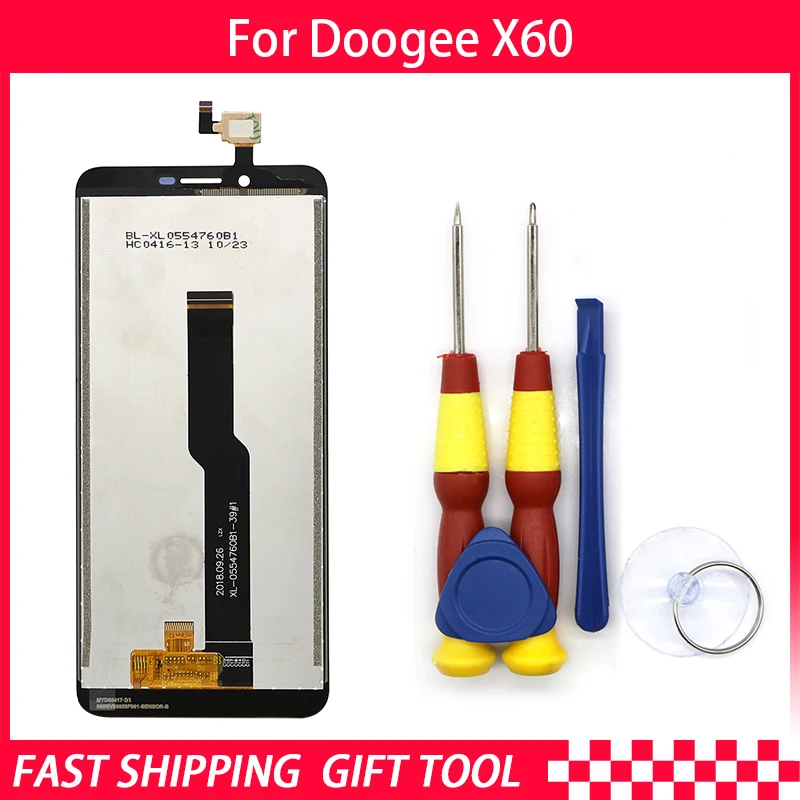 Новый оригинальный ЖК-дисплей с сенсорным экраном ЖК-экран для Doogee X60 запасные