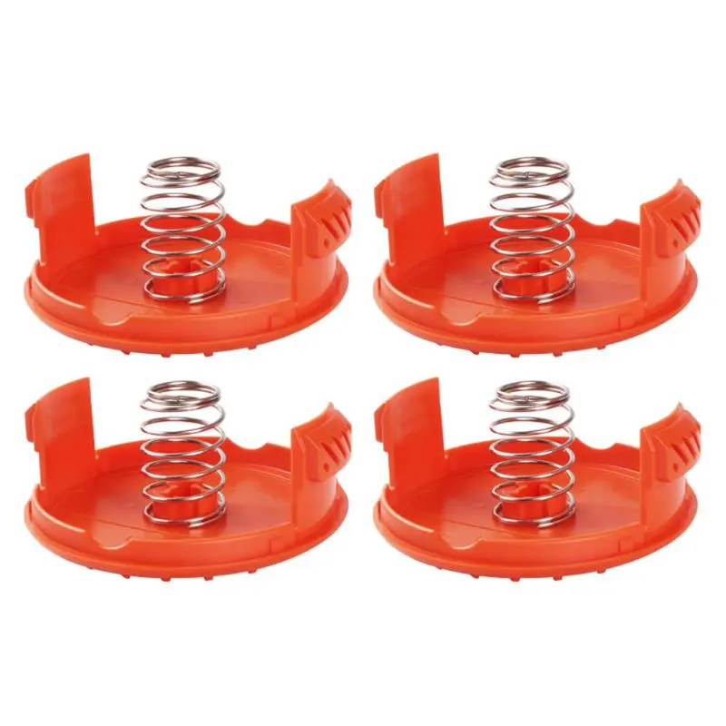 

Trimmer Replacement Spool Cap Covers and Spring for Black-Decker