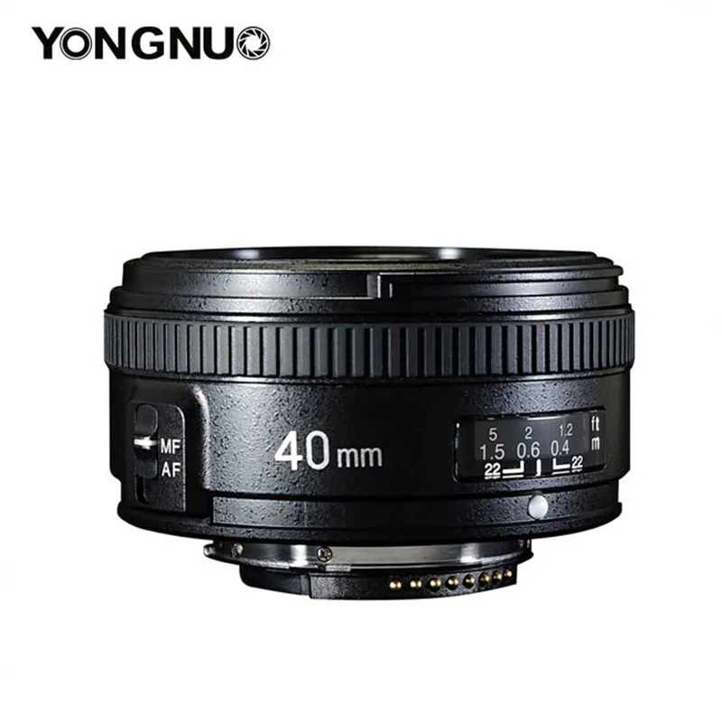 Объектив камеры YONGNUO YN 40 мм F2.8 для Nikon YN40 стандартный объектив AF MF Prime цифровой