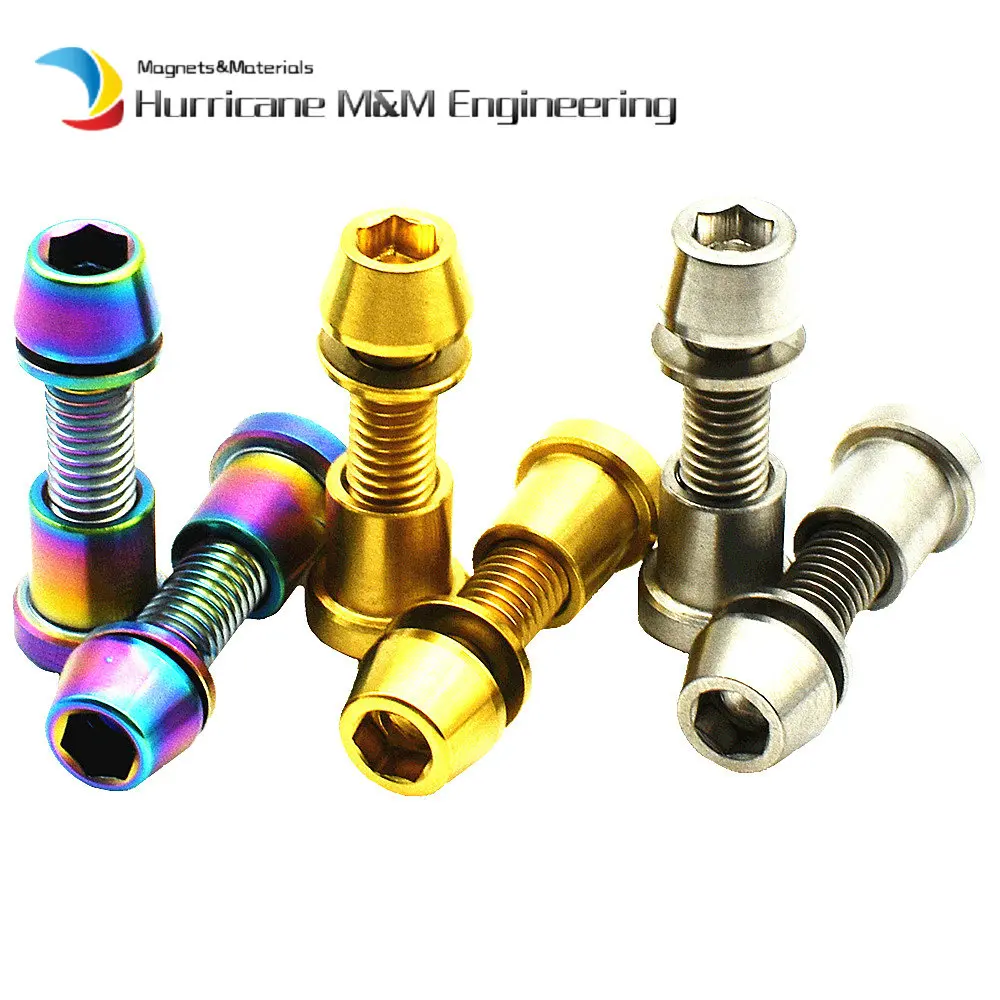 Титановые болты M5 x 18 мм Forking запорные + гайки Ti для 3t стержня винты из углеродного