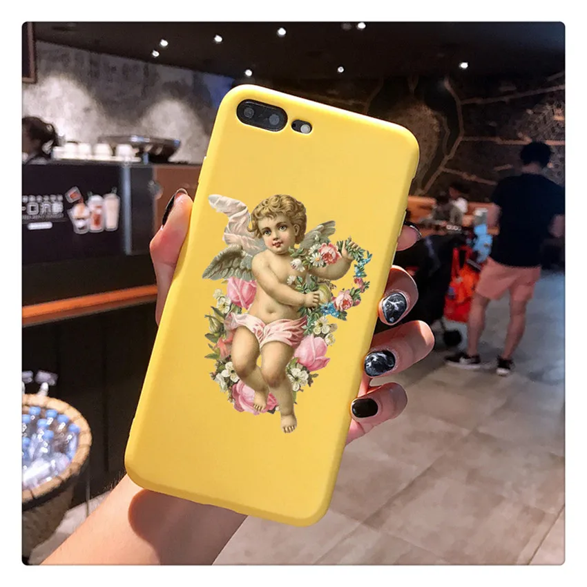 20490 Чехол для телефона с изображением ангелов Ренессанса для iPhone X, 7 Plus, XS, 10, мягкий силиконовый чехол из ТПУ с цветочным принтом для мальчиков, чехол для iPhone 6S, 8 Plus, XS Max, чехол - Цвет: 20490