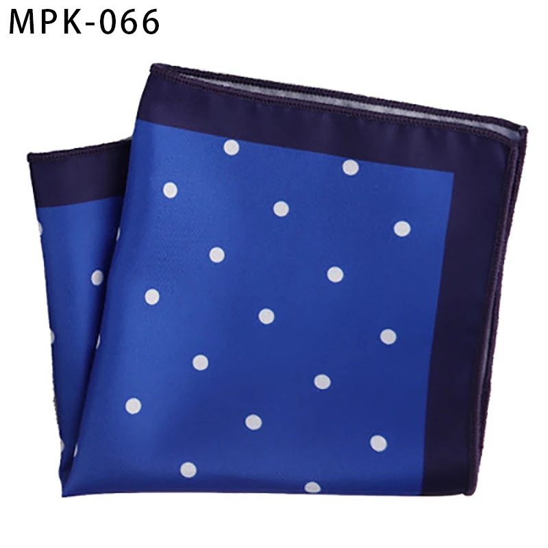 MPK-66 YISHLINE отличительный мужской модный мужской Карманный платок квадратный модный принт большой мужской Цветочный горошек мужской нагрудный платок для мужского костюма - Цвет: MPK-66