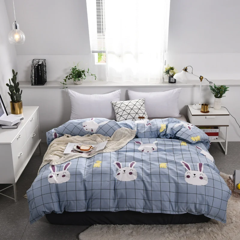 1pc Blue Space Nebula Printed Duvet Cover with Zipper Twin Full Queen King Quilt Cover Comforter Case Bedding Set Bedclothes Hot