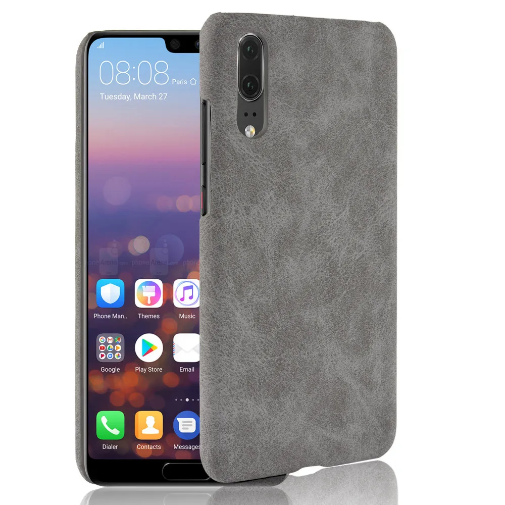 Для huawei P20 чехол Global Case 5 8 жесткий для телефона из искусственной кожи Eml-L29 Eml-L09