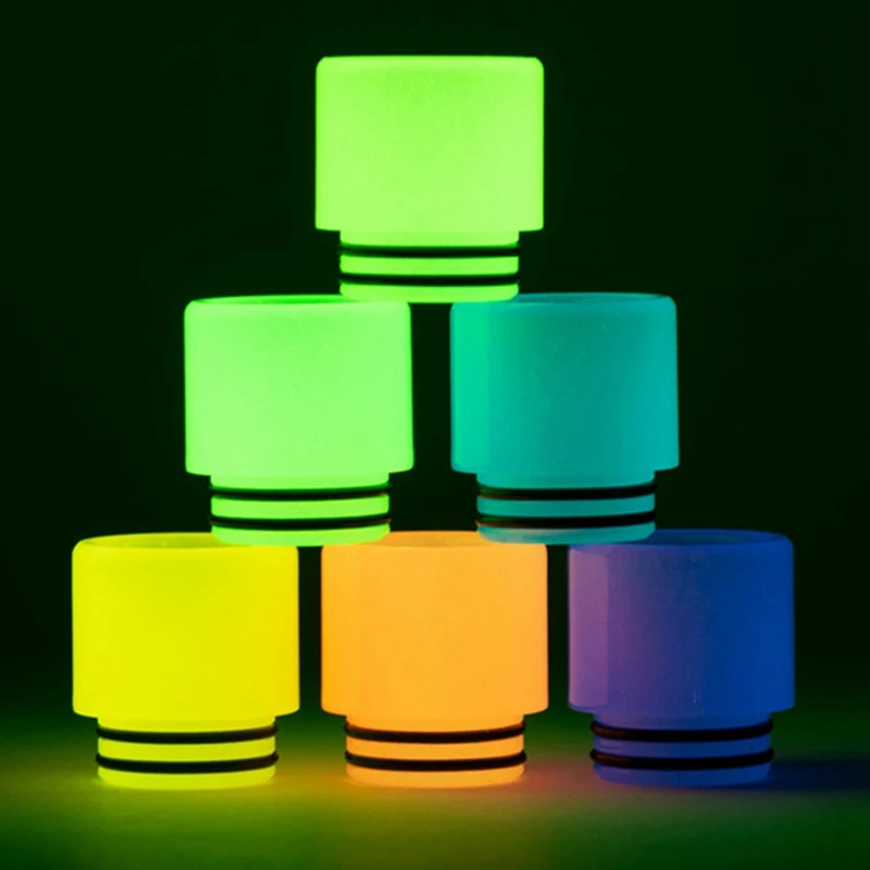 

810 Drip Tip Resin Luminous Mouthpiece For V8/V12 RTA RDA Atomizer Vaporizer Tank E Cigarette Vape Accessories