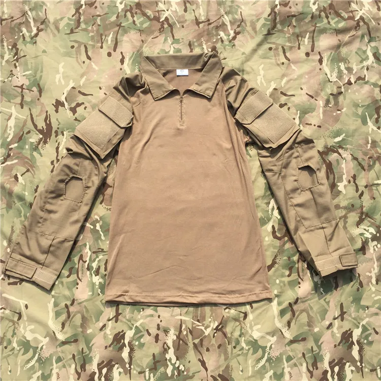 Men's Tactical Gear Army Military Uniform Combat Long Sleeve T-shirt Cargo Multicam Airsoft Paintball Militar Clothing | Тематическая
