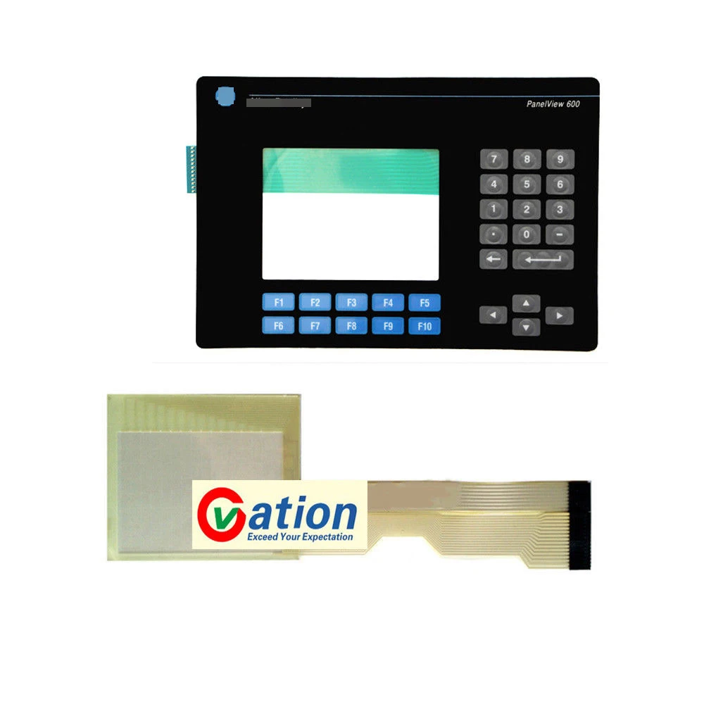 

for 2711-B6C3 2711-B6C3L1 Touch Screen Glass +Membrane keypad keyboard