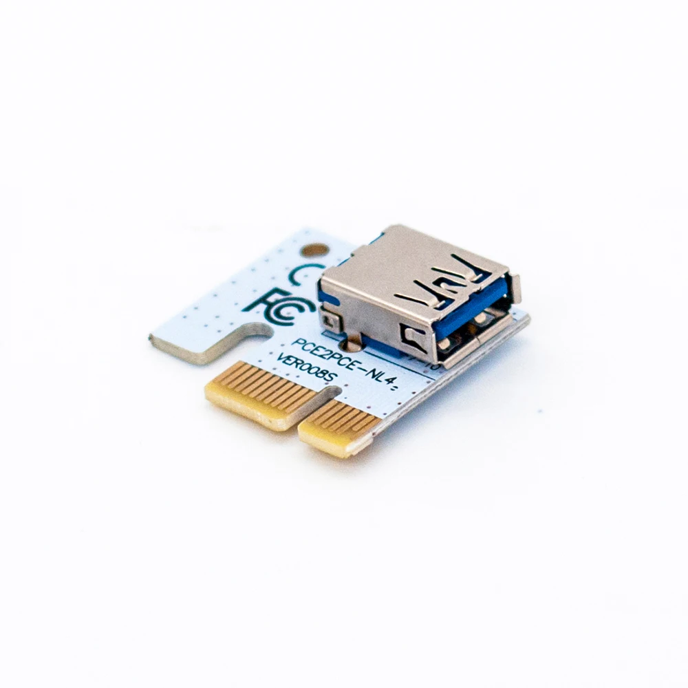 По dhl 50 шт. PCI-E PCI E Express 1x к 16x Riser 008S расширитель адаптер карта с 60 см USB 3 0 кабель