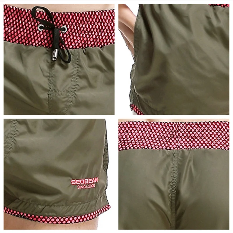 RAY GRACE пляжные мужские дышащие шорты спортивные для мужчин сплошной цвет