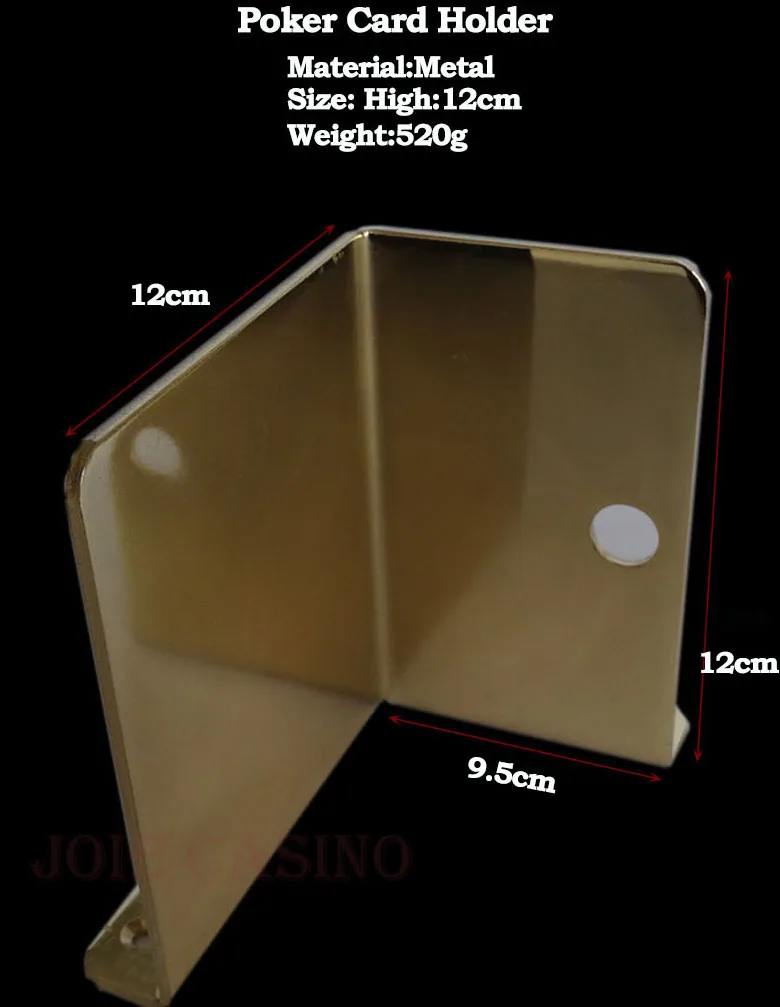 1 шт. держатель игральных карт металлические золотые игровой стол аксессуар|playing