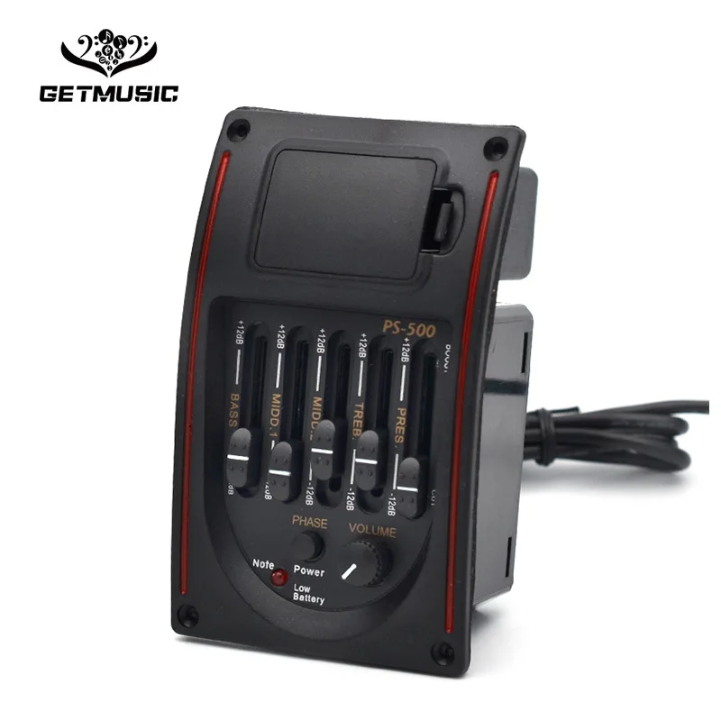 PS 500 5 акустической гитары эквалайзер предусилителя Пикап|Детали и аксессуары для