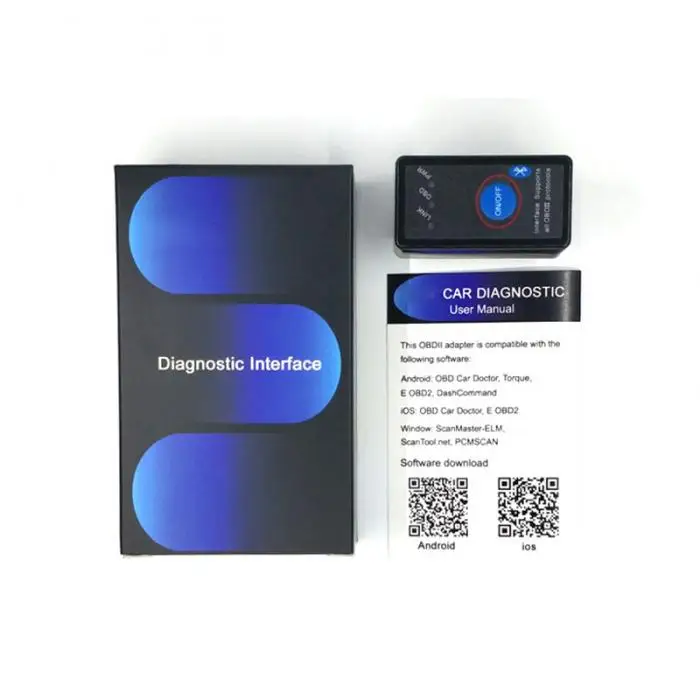 ELM327 Bluetooth OBD2 инструмент сканирования автомобиля диагностический сканер Код читателя инструмент M8617