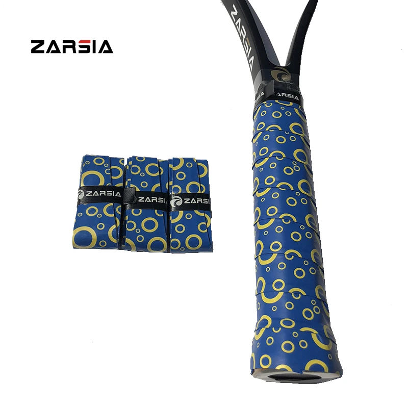 Оптовая продажа 50 шт. вязкая теннисная овергрип ZARSIA Мути цветная печатная
