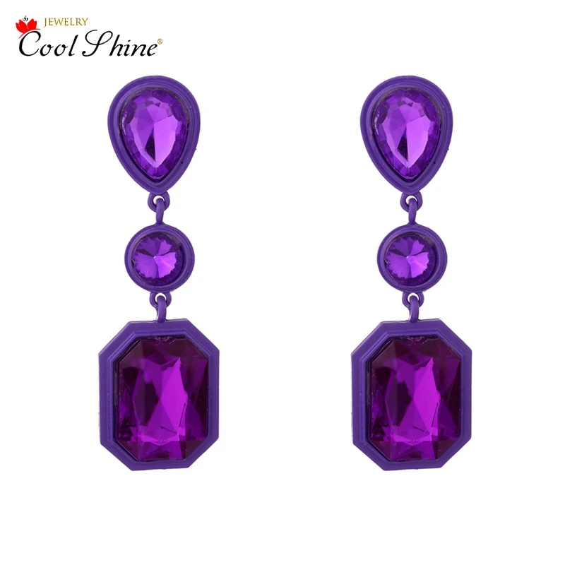 Coolshine женские акриловые Bijoux Серьги массивные классические капли воды Висячие