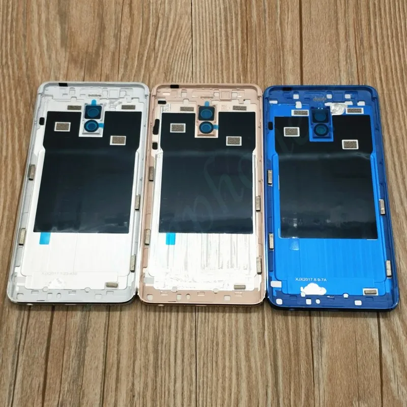 Новые запасные части Задняя крышка батареи для MEIZU M6 Note корпус двери+ камера вспышка Замена объектива+ боковые кнопки+ Sim лоток