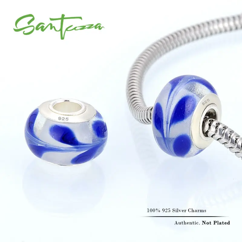 Муранские стеклянные бусины очаровательный браслет сделай сам 100% Аутентичное