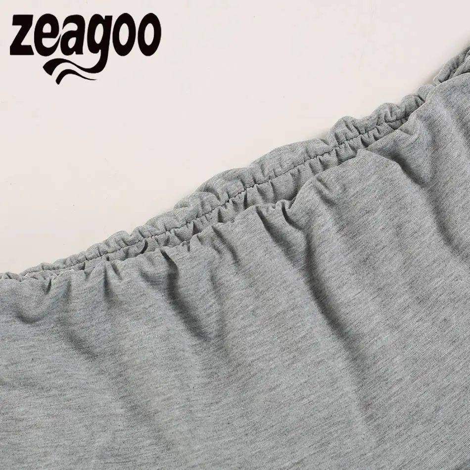 Женское облегающее платье zeagoo платье-карандаш с открытыми плечами и длинными