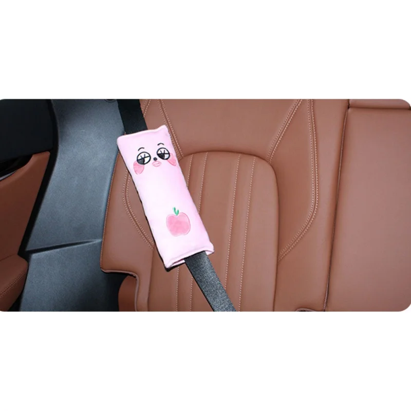 pink Мягкий детский автомобильный ремень безопасности автомобильный ремень накидка на плечи детская защита диванная подушка для мальчиков и девочек - Название цвета: pink
