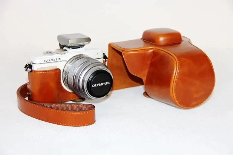 Чехол из искусственной кожи для камеры Olympus Pen Lite EPL7 E PL7 EPL8 PL8 14 42 мм объектив