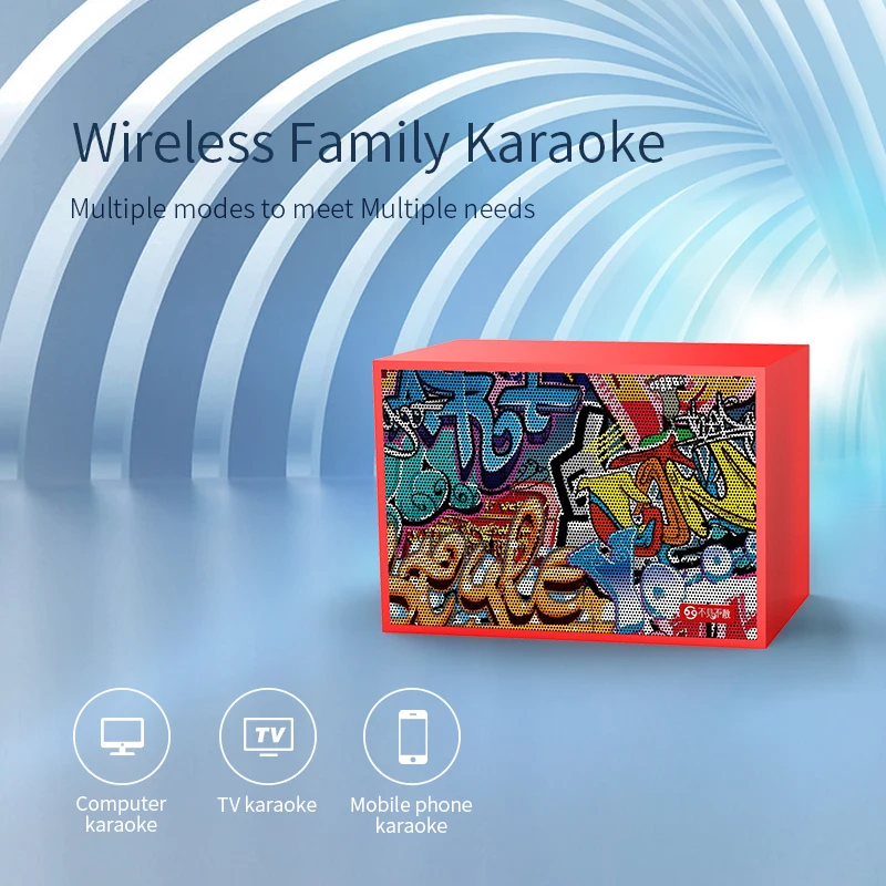 See me here SK500 Bluetooth динамик с беспроводным микрофоном караоке беспроводной стерео
