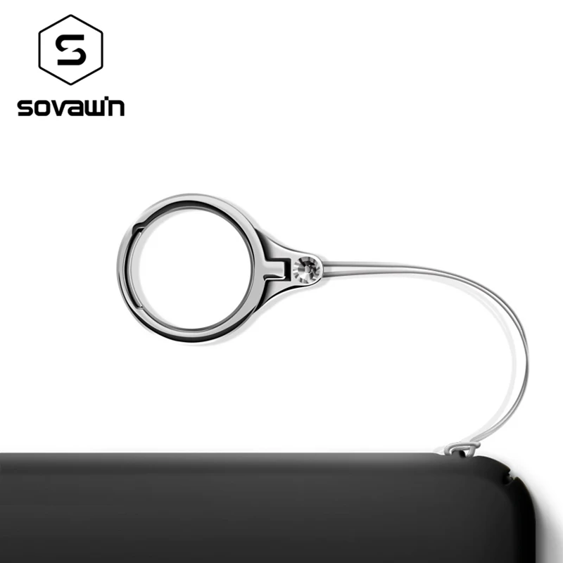 Sovawin крепкое металлическое кольцо на палец, держатель, портативное универсальное крепление для мобильного телефона, ручка на палец, ленивая пряжка, подставка для телефона