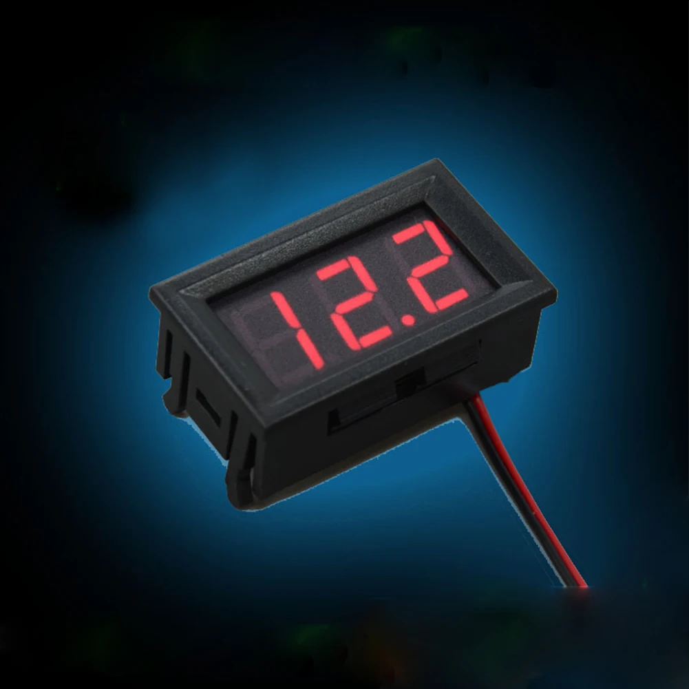 Цифровой вольтметр Амперметр Voltimetro красный Мини светодиодный Ампер Amperimetro Gauge DC