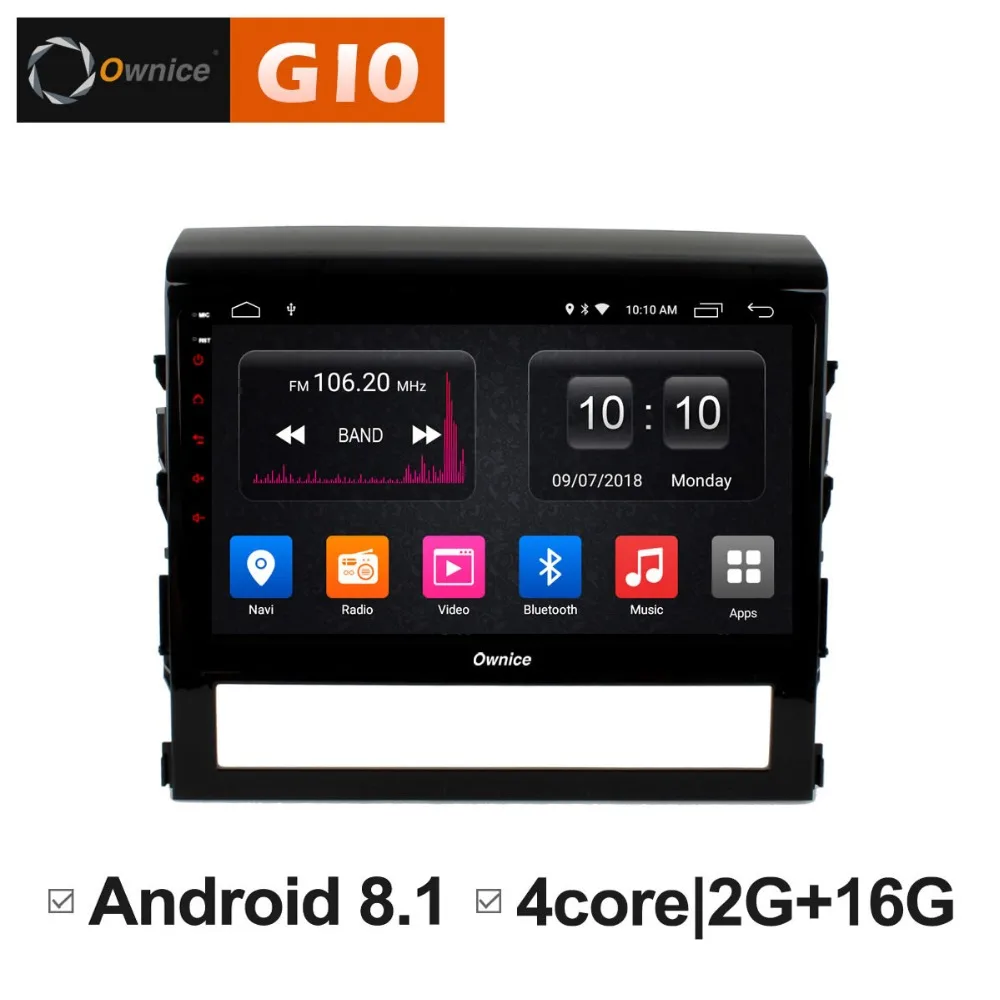 2 Гб ОЗУ + 16 ПЗУ 9 &quotAndroid 8 1 четырехъядерный автомобильный dvd-плеер для Toyota Land Cruise 2016