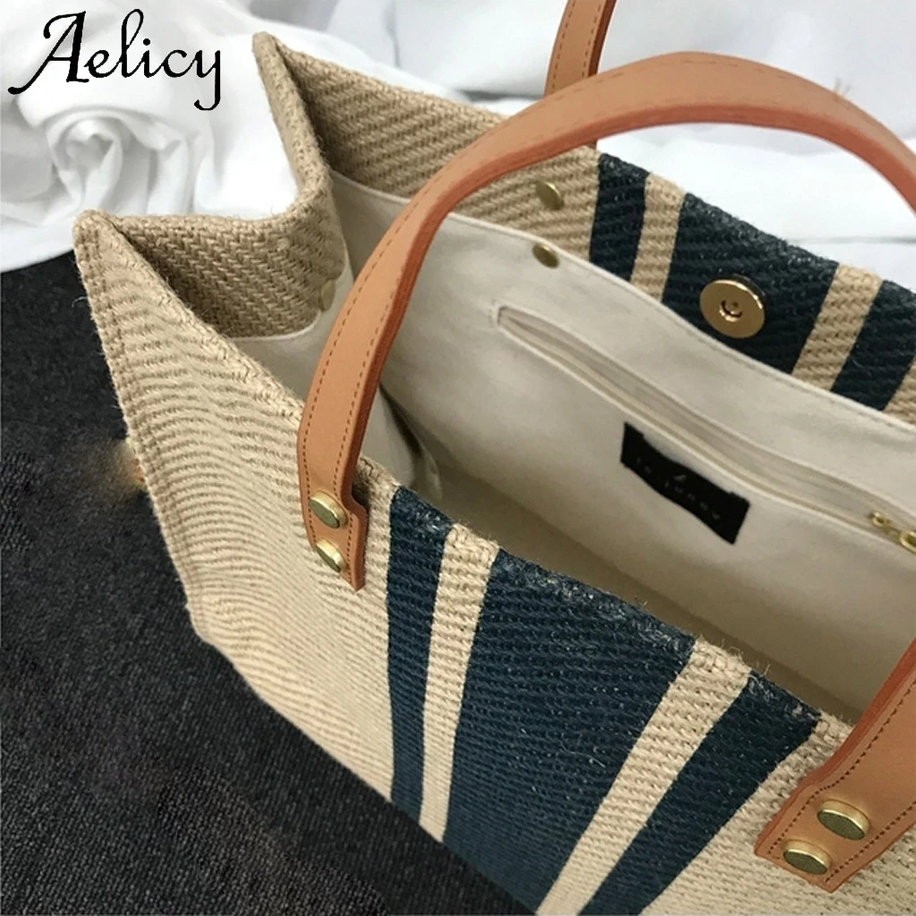 Женский портативный портфель Aelicy вместительная Холщовая Сумка на одно плечо