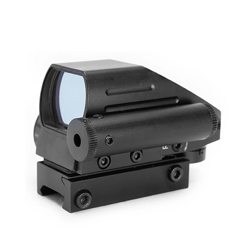 SPINA OPTICS Tactical 1x22x33 Hunting 4 Reticles Red Green Dot Scope Gun Sight With Side Red Laser Sight For Rifle Shooting