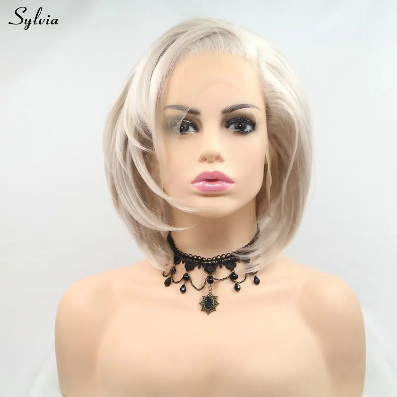 Sylvia/короткий синтетический парик из синтетической ткани с волнистыми волосами