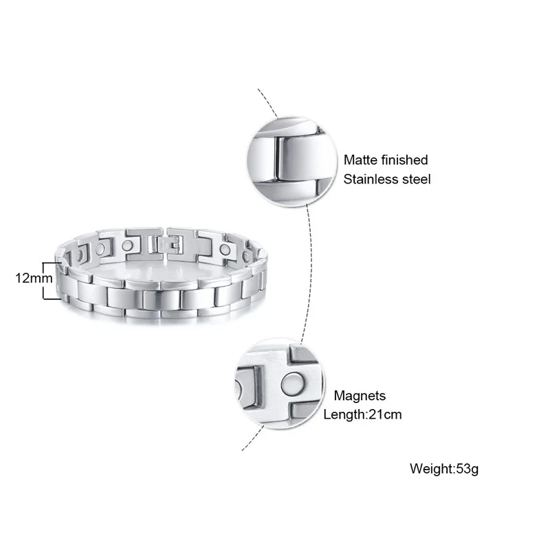 STrendy Bracelet Healing Magnetic for Lady 4 Health Care Elements(Magnetic FIR Germanium Negative ion) Hand Chain | Украшения и