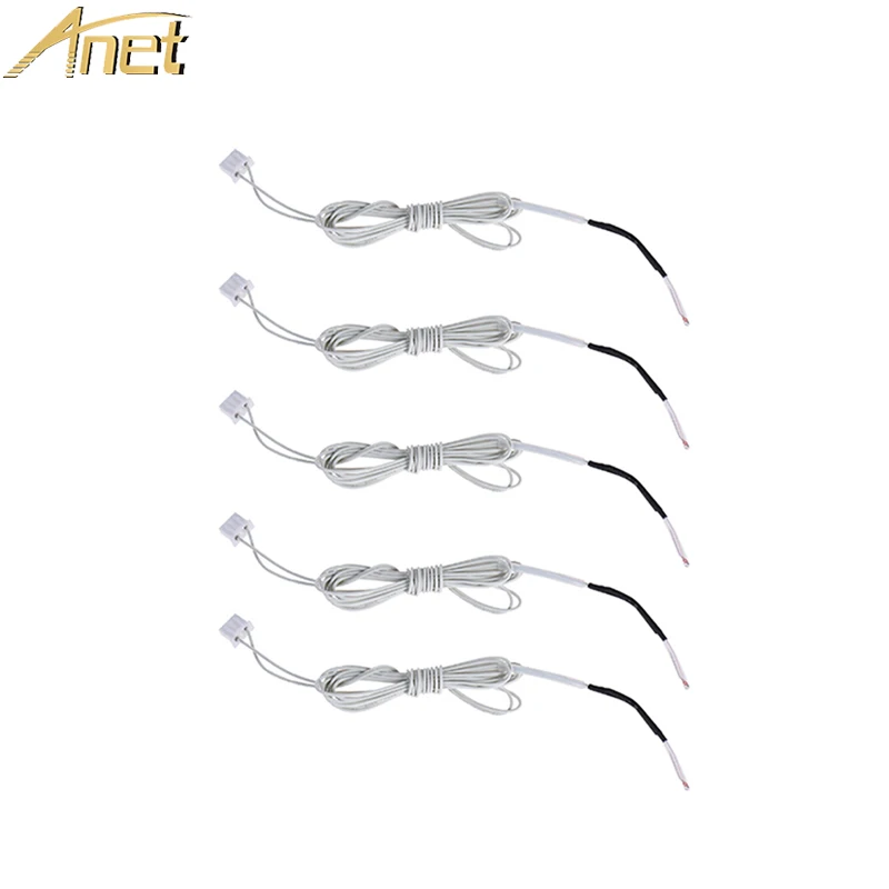 

5Pcs/Lot Anet 3d printer parts 100K ohm NTC 3950 Thermistors for Anet RepRap I3 3D Printer Kit Accessoriesn