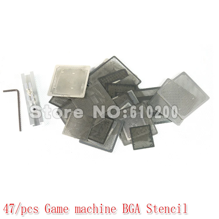 47 шт./компл. игровые консоли с прямым нагревом BGA Stencil + Jia Reball Kit для XBOX 360CPU PS3-CPU WII GPU