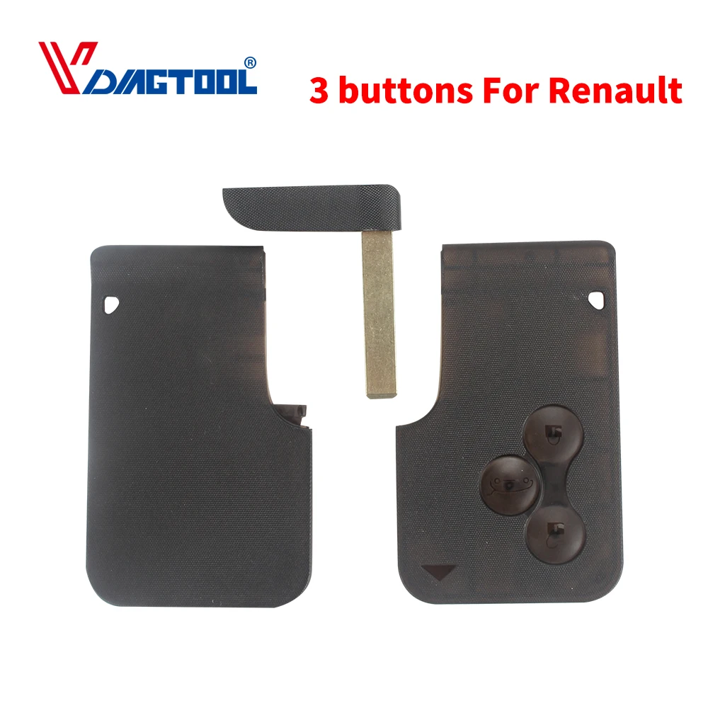 Сменный Чехол Vdiagtool для смарт-ключа с 3 кнопками чехол Renault Clio Logan Megane 2 Koleos Scenic