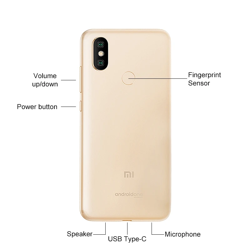 Xiaomi Mi A2 смартфон с 5 99 дюймовым дисплеем восьмиядерным процессором Snapdragon 660 ОЗУ 4