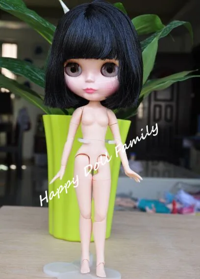Кукла Blyth Обнаженная кукла с Соединенным телом черные короткие волосы общей