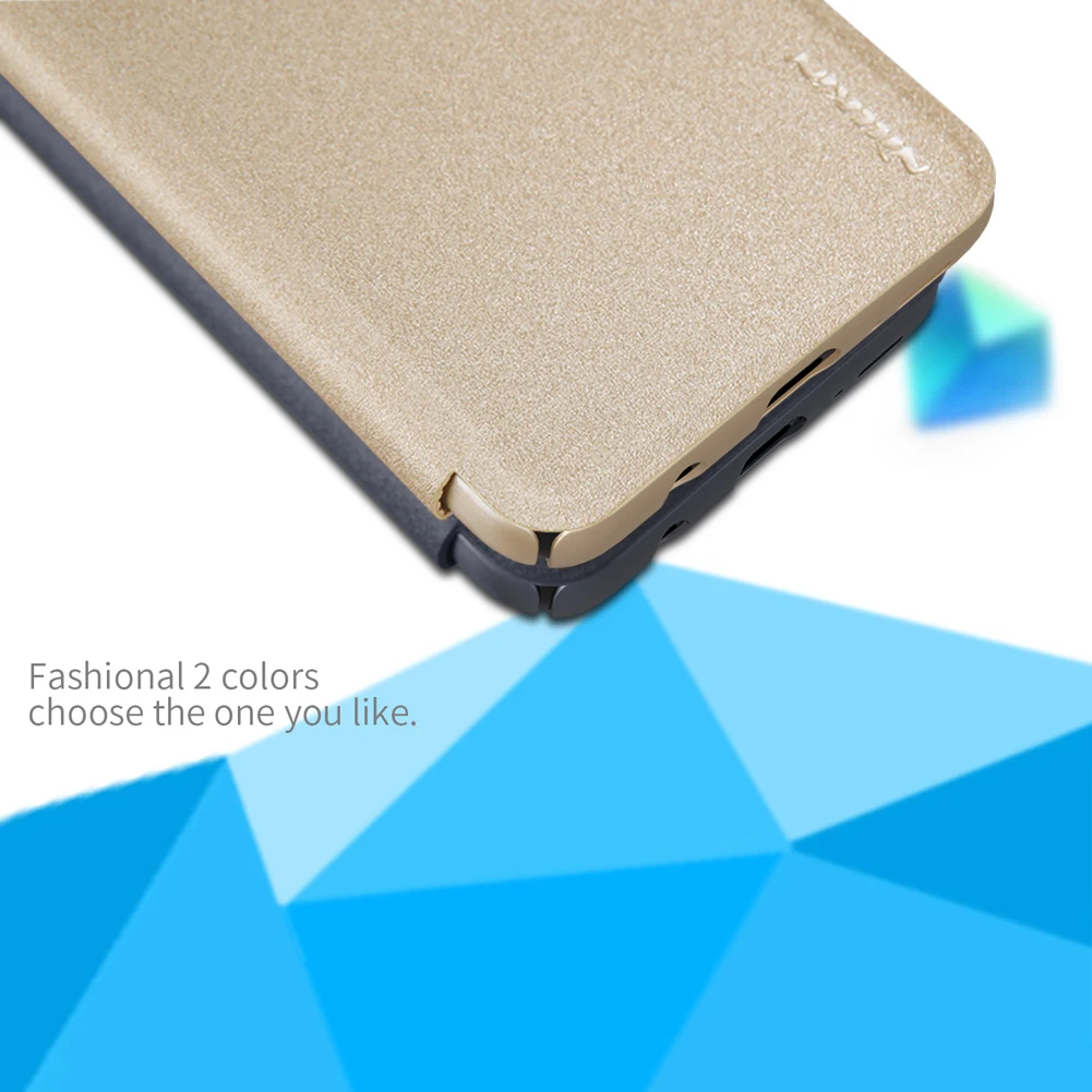 Nillkin кожаный чехол для Samsung Galaxy A50 блестящий PU + жесткий пластиковый флип-чехол