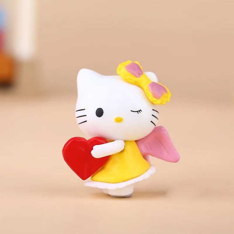 6 шт./компл. 3 см Kawaii кошки из японского мультфильма "Покемон", с рисунком в виде котиков, Поза ПВХ фигурки модели игрушки с дистанционным управлением котики мини модель игрушка