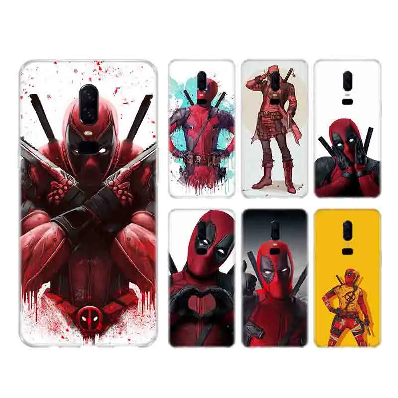 Marvel Hero Deadpool Comic Phone case Frosted Fundas Silicon Case For OnePlus 7 Pro 6T 6 5T 5 Cover |