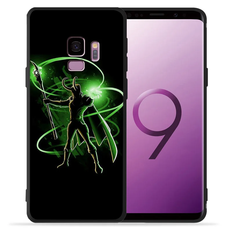 Мягкий Черный силиконовый чехол из ТПУ для Samsung Galaxy S8 S9 S10Plus Etui Avengers: Endgame S6 S7 Edge S10