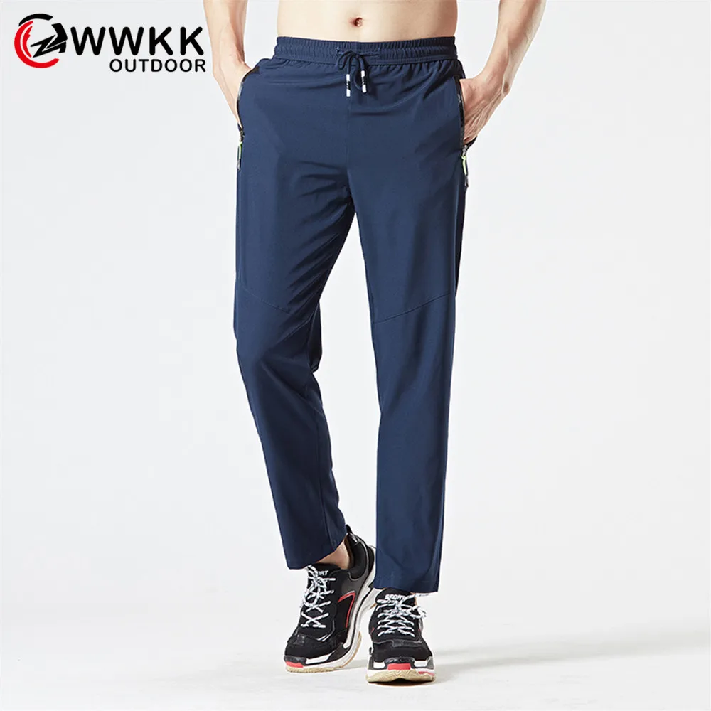 

WWKK Mens Women Quick-Drying Jogger Pants Fitness Trousers Male Summer Fishing Sun Protection High Quality Stretch Slim Fit Pant