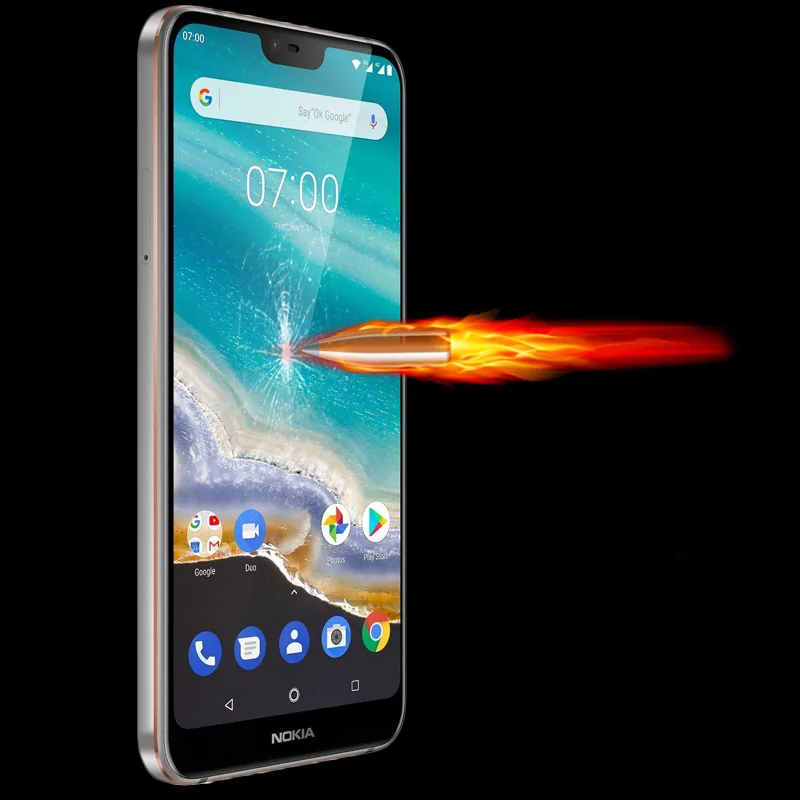 30 шт./лот полный охват Защитные пленки для Nokia 7 1 царапинам защитный Закаленное