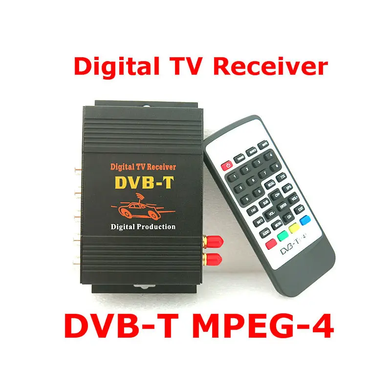 Двойной антенный автомобильный DVB T тюнер цифровой тв MPEG2 MPEG4 MPEG 4 мобильный