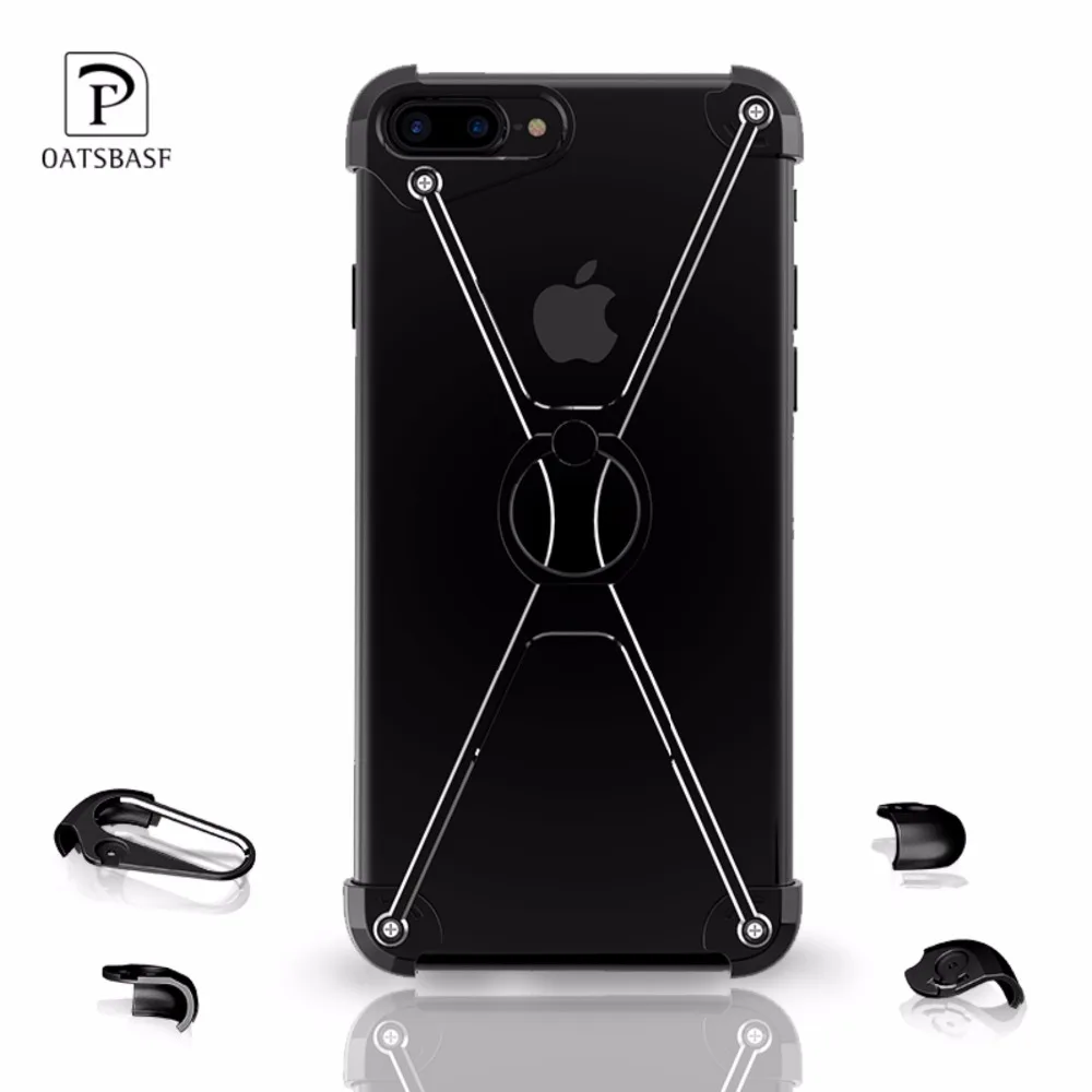 Металлический Чехол Oatsbasf X для iPhone 7 индивидуальный чехол Plus металлический бампер