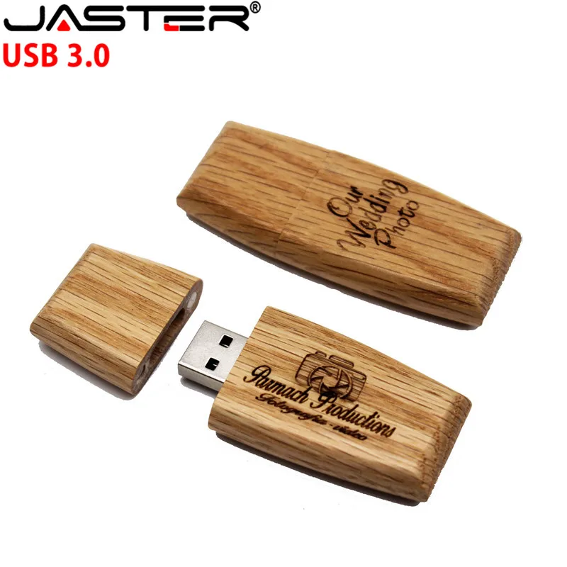 JASTER USB 2 0 cutomer логотип деревянный блок флешка Флешка 4 ГБ 8 16 32 64 Гб карта памяти usb