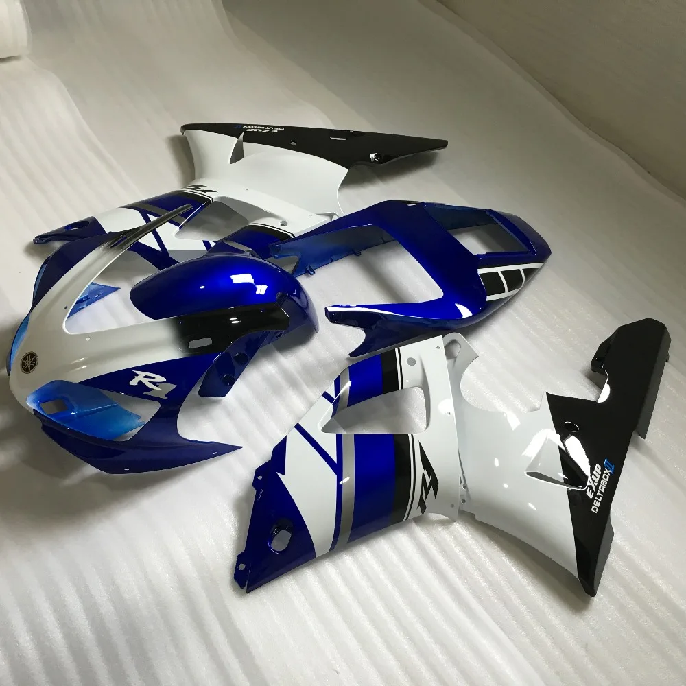 Набор обтекателей для мотоцикла YAMAHA YZFR1 98 99 YZF R1 1998 YZF1000 yzfr1 Cool White blue ABS набор + 7