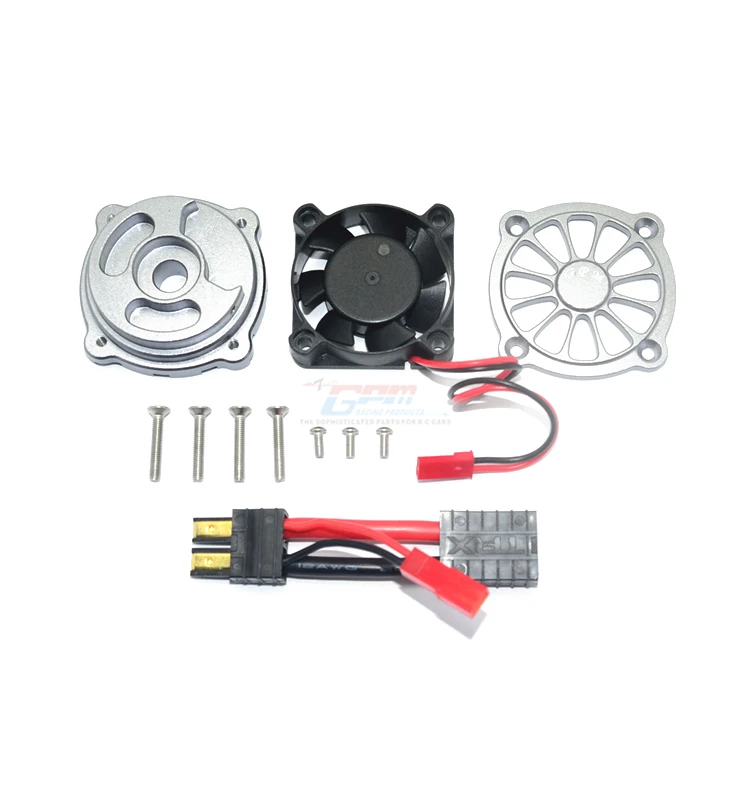 CNC алюминиевый радиатор двигателя с охлаждающим вентилятором для TRAXXAS