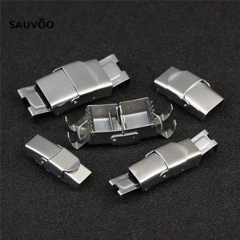 5 шт./лот высококачественные Серебристые застежки из нержавеющей стали с плоским