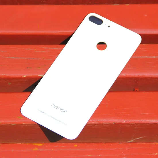 White Чехол для задней батареи huawei, чехол для huawei Honor 9 lite, чехол для задней панели со стеклом - Цвет: White